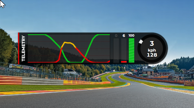 RaceLab Input Telemetry overlay example